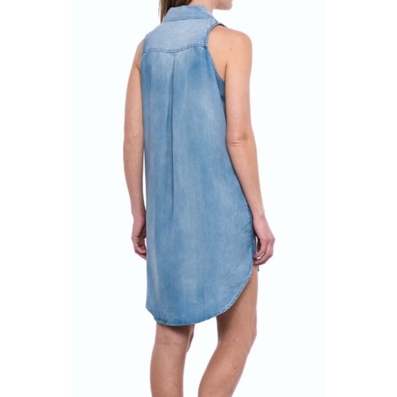 Chambray Lace Up Dress - Picture 7 of 7